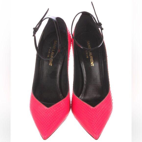 Saint Laurent Snakeskin Heels - Picture 3 of 6
